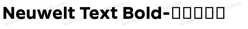 Neuwelt Text Bold字体转换